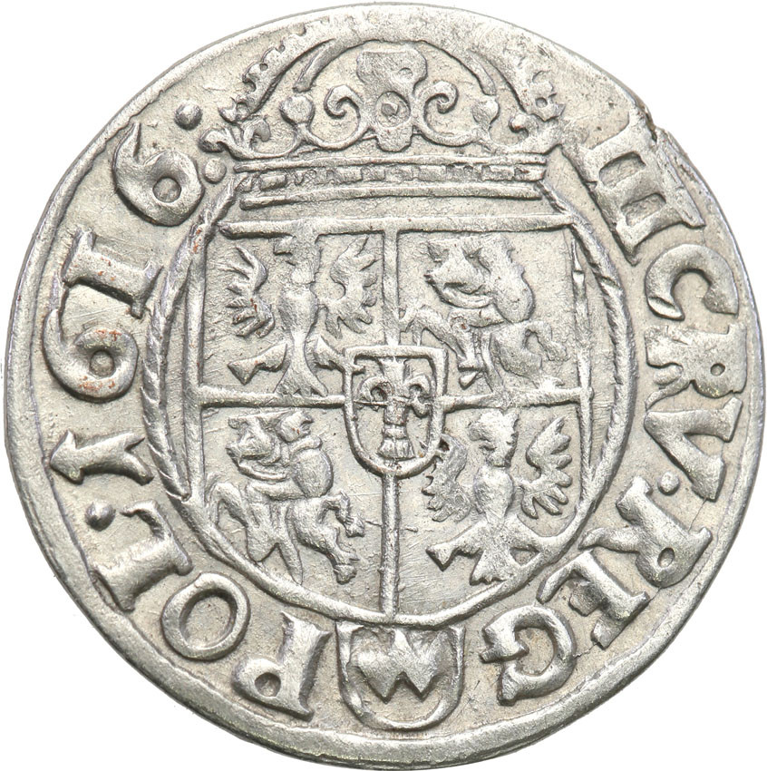 Zygmunt III Waza. Trzykrucierzówka 1616, Kraków